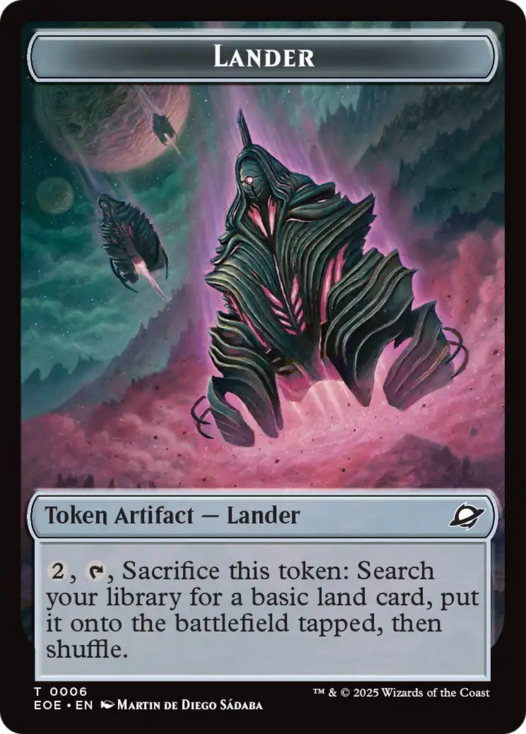 Beast (0006) // Lander Double-Sided Token [Edge of Eternities Tokens] | Game Master's Emporium (The New GME)