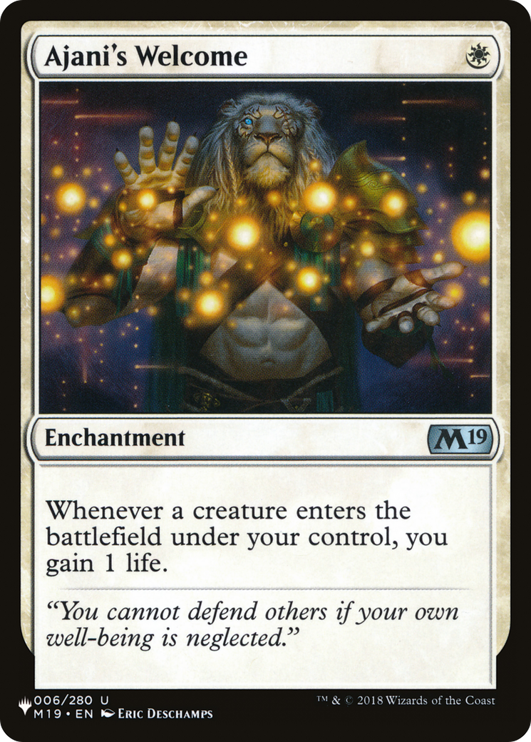 Ajani's Welcome [The List] | Game Master's Emporium (The New GME)