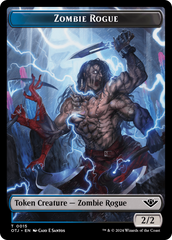 Zombie Rogue // Plot Double-Sided Token [Outlaws of Thunder Junction Tokens] | Game Master's Emporium (The New GME)