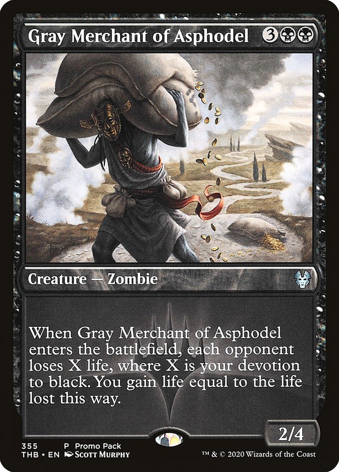 Gray Merchant of Asphodel (Promo Pack) [Theros Beyond Death Promos] | Game Master's Emporium (The New GME)