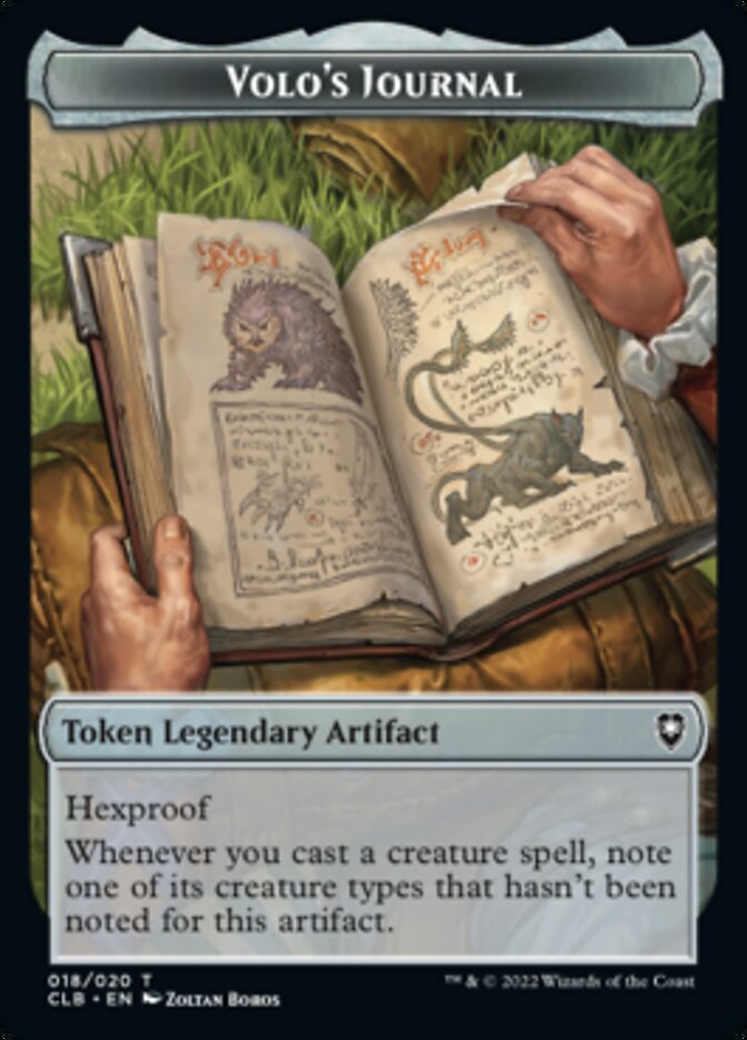 Volo's Journal Token [Commander Legends: Battle for Baldur's Gate Tokens] | Game Master's Emporium (The New GME)