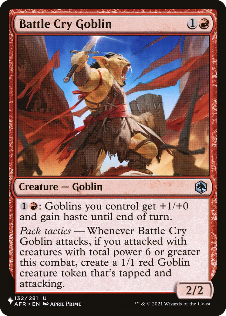 Battle Cry Goblin [The List Reprints] | Game Master's Emporium (The New GME)