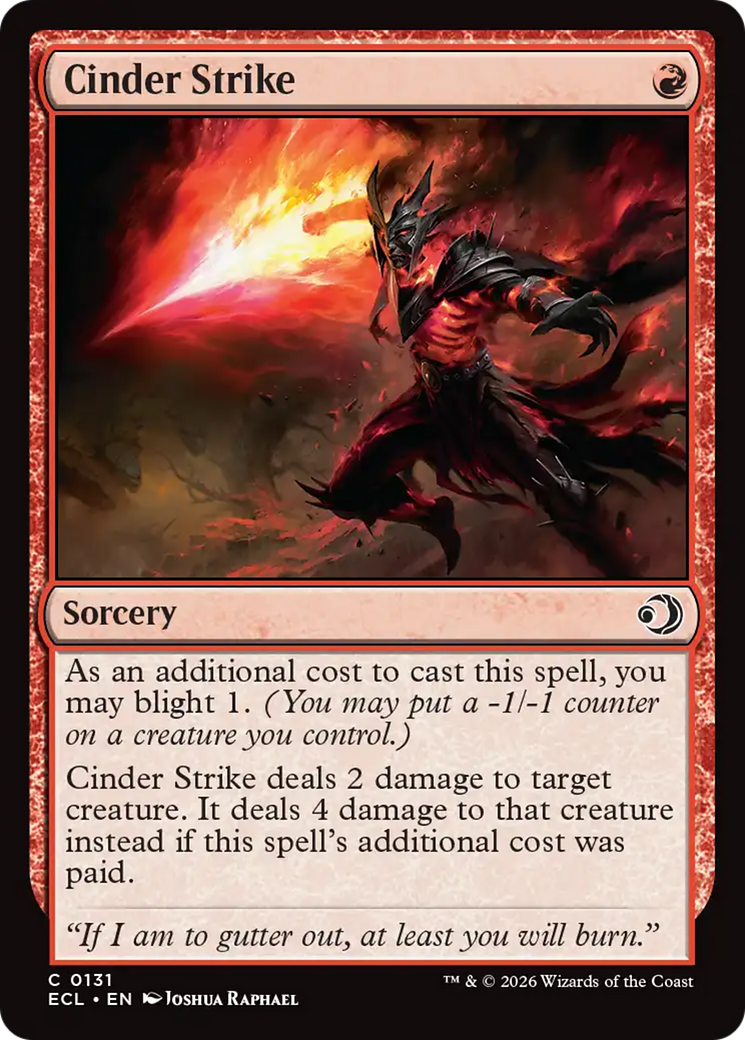 Cinder Strike [Lorwyn Eclipsed] | Game Master's Emporium (The New GME)