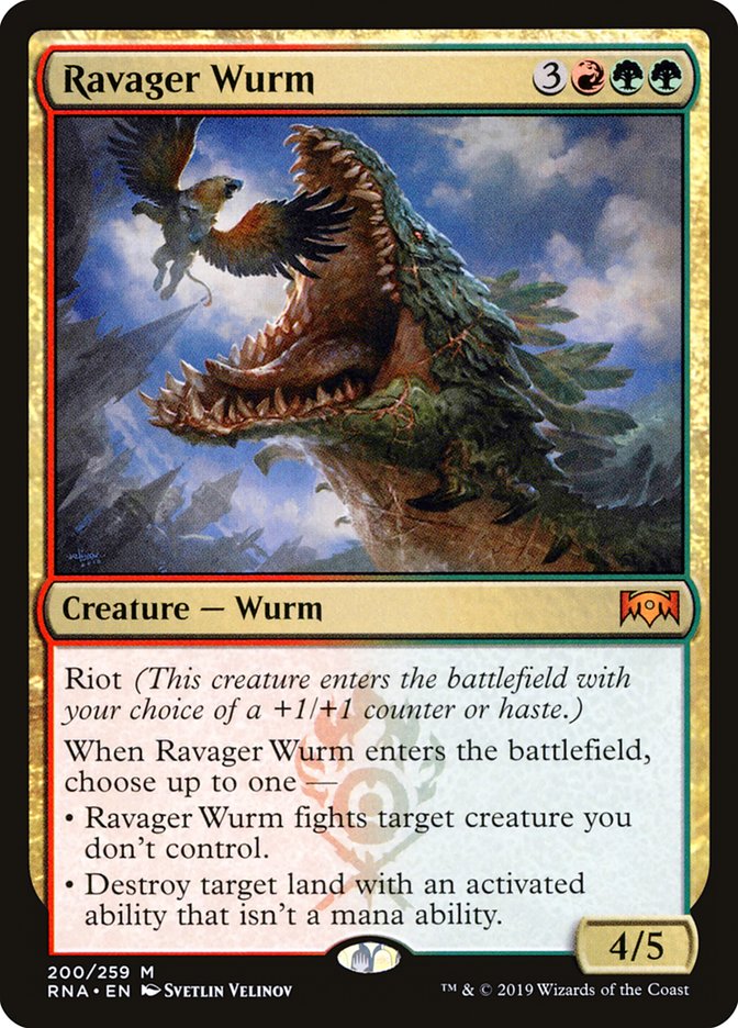 Ravager Wurm [Ravnica Allegiance] | Game Master's Emporium (The New GME)