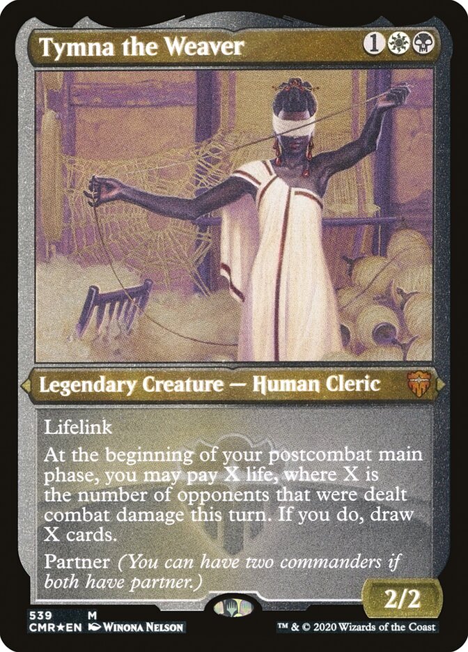Tymna the Weaver (Etched) [Commander Legends] | Game Master's Emporium (The New GME)