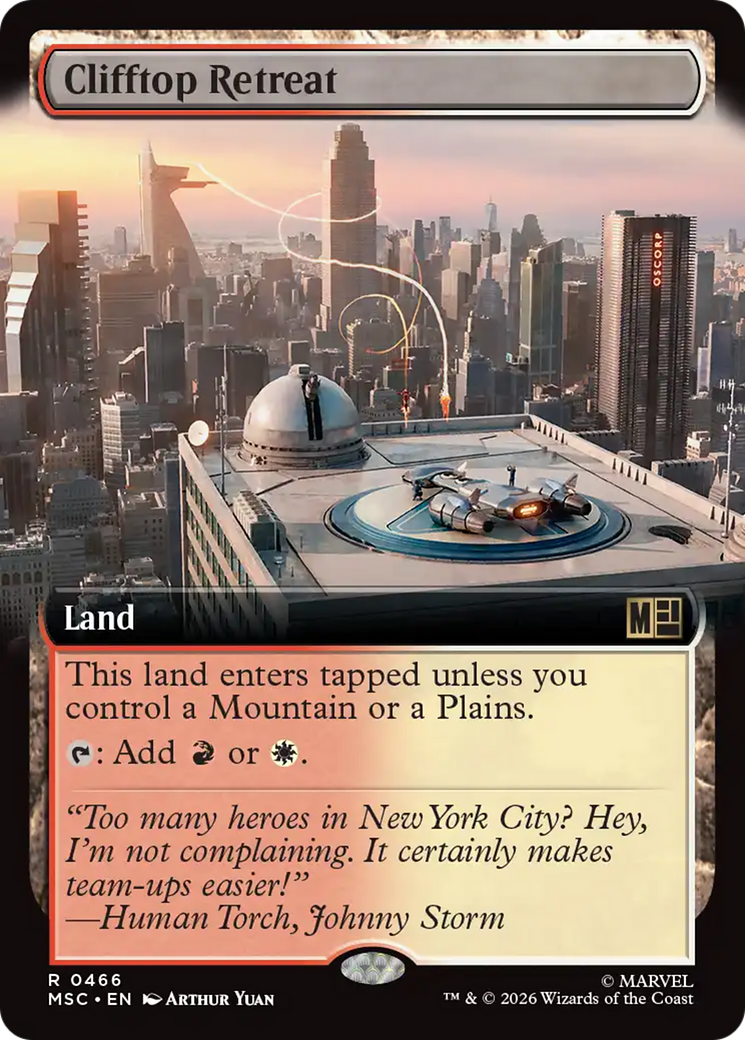 Clifftop Retreat (Extended Art) [Marvel Super Heroes Commander] | Game Master's Emporium (The New GME)