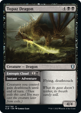 Topaz Dragon // Entropic Cloud [Commander Legends: Battle for Baldur's Gate] | Game Master's Emporium (The New GME)