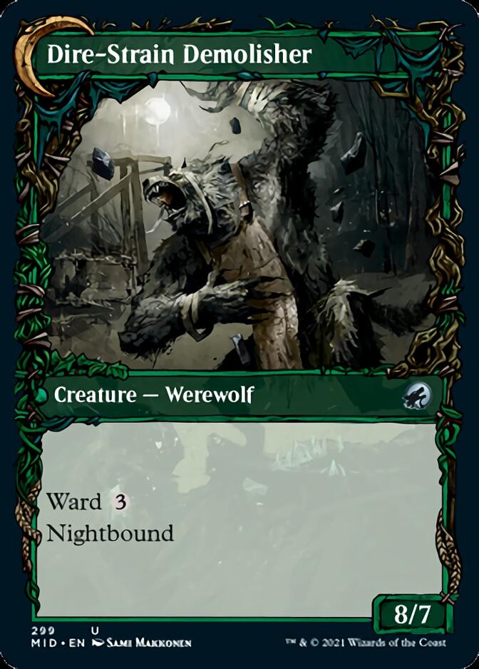 Burly Breaker // Dire-Strain Demolisher (Showcase Equinox) [Innistrad: Midnight Hunt] | Game Master's Emporium (The New GME)
