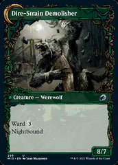 Burly Breaker // Dire-Strain Demolisher (Showcase Equinox) [Innistrad: Midnight Hunt] | Game Master's Emporium (The New GME)