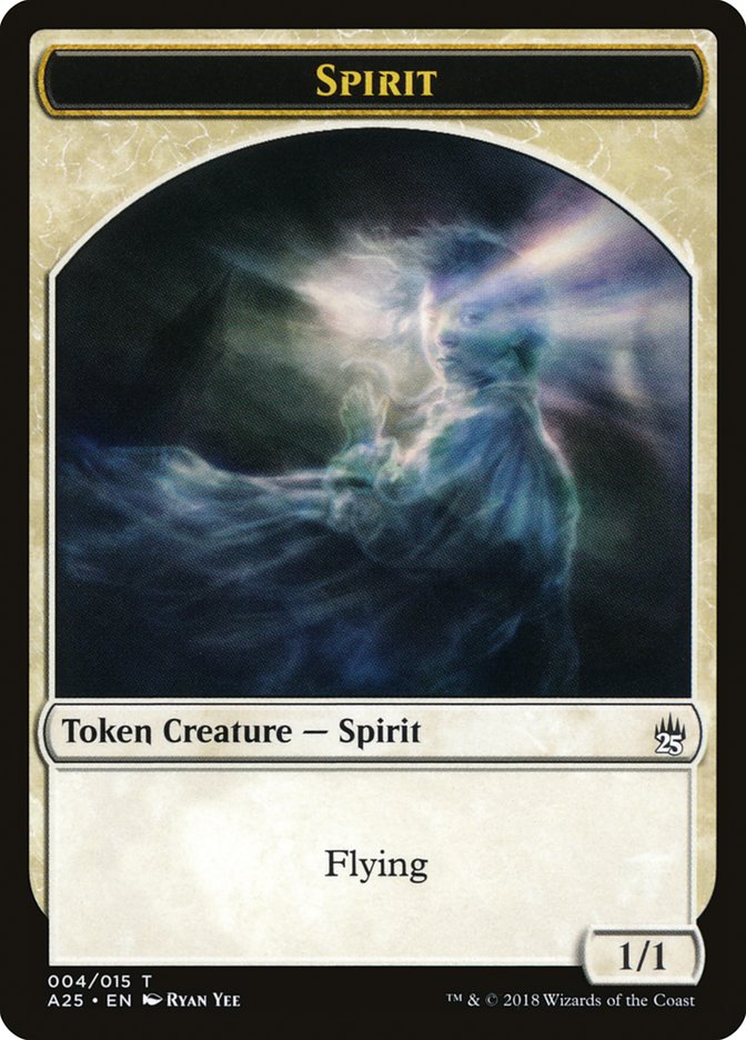 Spirit Token (004/015) [Masters 25 Tokens] | Game Master's Emporium (The New GME)