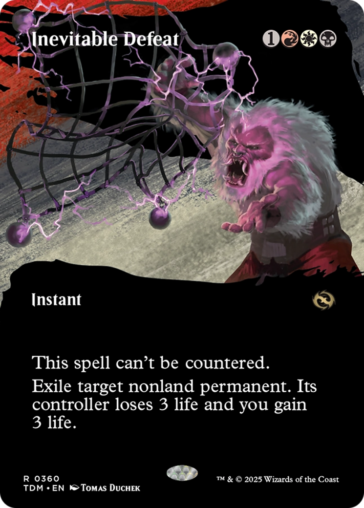 Inevitable Defeat (Borderless) [Tarkir: Dragonstorm] | Game Master's Emporium (The New GME)