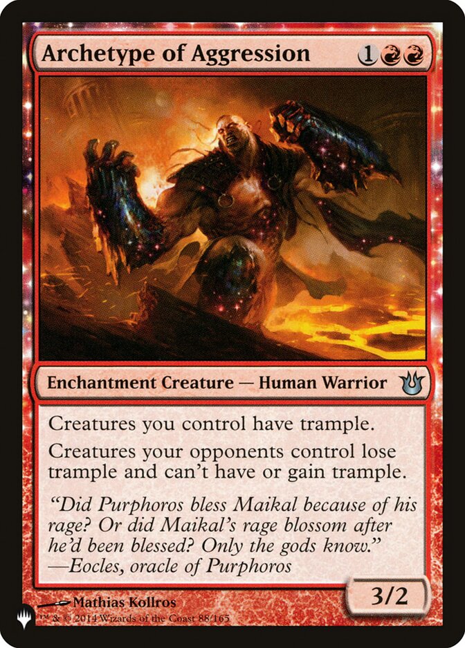 Archetype of Aggression [The List] | Game Master's Emporium (The New GME)
