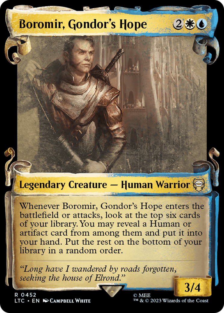 Boromir, Gondor's Hope [The Lord of the Rings: Tales of Middle-Earth Commander Showcase Scrolls] | Game Master's Emporium (The New GME)