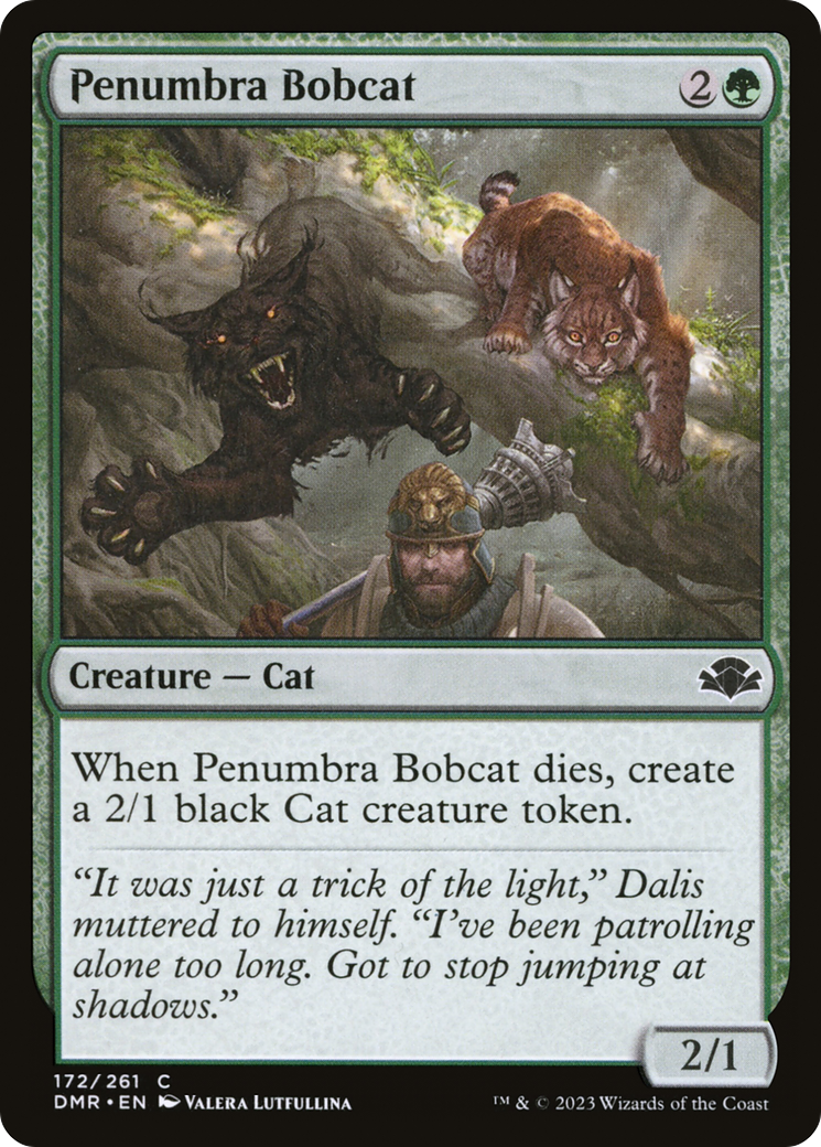 Penumbra Bobcat [Dominaria Remastered] | Game Master's Emporium (The New GME)