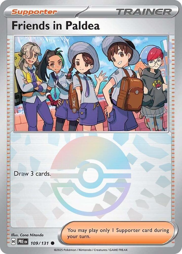 Friends in Paldea (109/131) (Poke Ball Pattern) [Scarlet & Violet: Prismatic Evolutions] | Game Master's Emporium (The New GME)