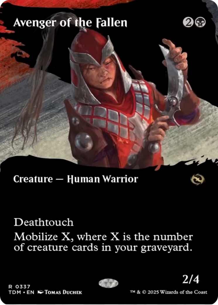 Avenger of the Fallen (Borderless) [Tarkir: Dragonstorm] | Game Master's Emporium (The New GME)