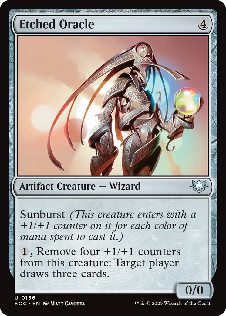 Etched Oracle [Edge of Eternities Commander] | Game Master's Emporium (The New GME)