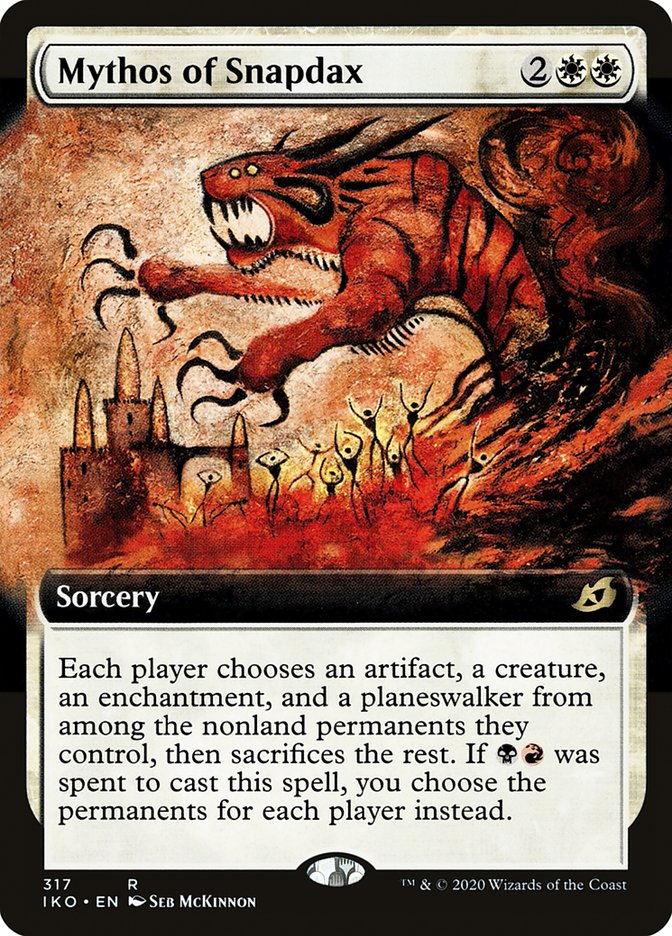 Mythos of Snapdax (Extended Art) [Ikoria: Lair of Behemoths] | Game Master's Emporium (The New GME)