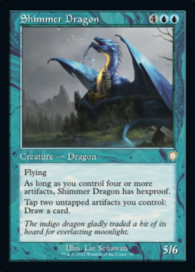 Shimmer Dragon (Retro) [The Brothers' War Commander] | Game Master's Emporium (The New GME)