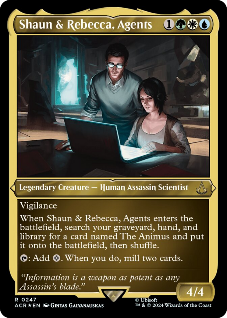 Shaun & Rebecca, Agents (Foil Etched) [Assassin's Creed] | Game Master's Emporium (The New GME)