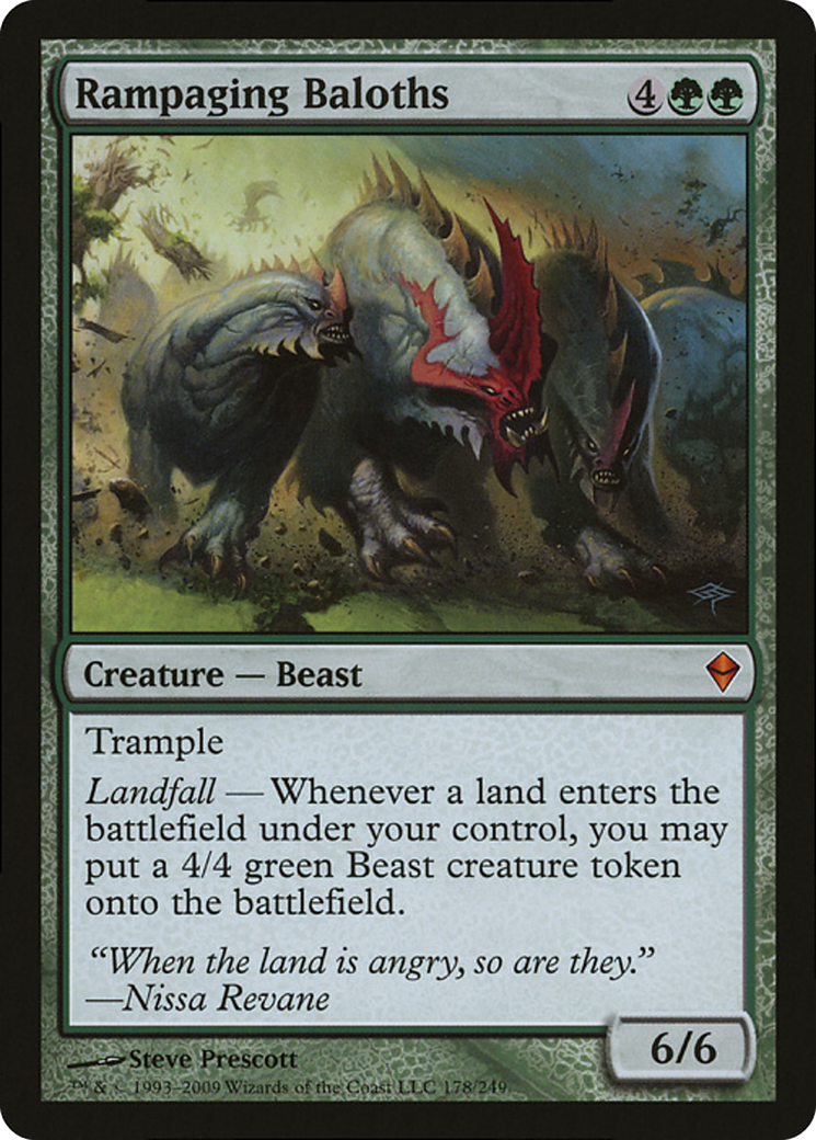 Rampaging Baloths (Zendikar) (Oversized) [Oversize Cards] | Game Master's Emporium (The New GME)