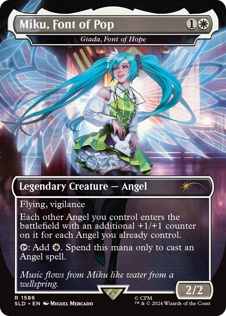 Miku, Font of Pop - Giada, Font of Hope (Rainbow Foil) [Secret Lair Drop Series] | Game Master's Emporium (The New GME)