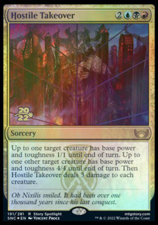 Hostile Takeover [Streets of New Capenna Prerelease Promos] | Game Master's Emporium (The New GME)