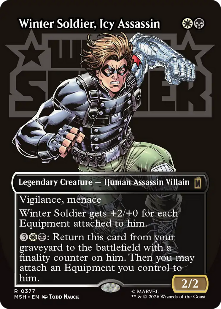 Winter Soldier, Icy Assassin (Borderless) [Marvel Super Heroes] | Game Master's Emporium (The New GME)
