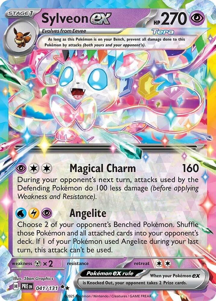 Sylveon ex (041/131) [Scarlet & Violet: Prismatic Evolutions] | Game Master's Emporium (The New GME)