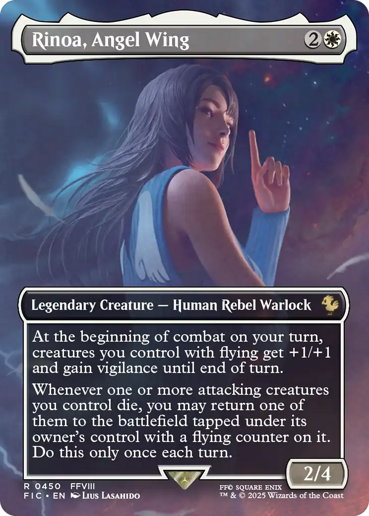 Rinoa, Angel Wing (Borderless) [FINAL FANTASY Commander] | Game Master's Emporium (The New GME)