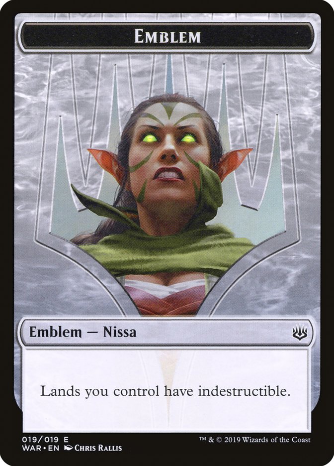 Nissa, Who Shakes the World Emblem [War of the Spark Tokens] | Game Master's Emporium (The New GME)