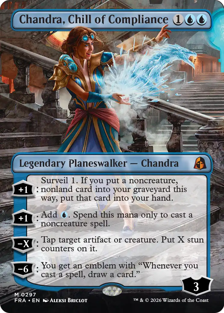 Chandra, Chill of Compliance (Borderless) [Reality Fracture] | Game Master's Emporium (The New GME)