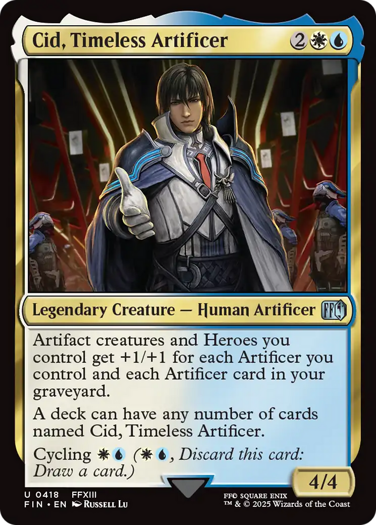 Cid, Timeless Artificer (0418) [FINAL FANTASY] | Game Master's Emporium (The New GME)