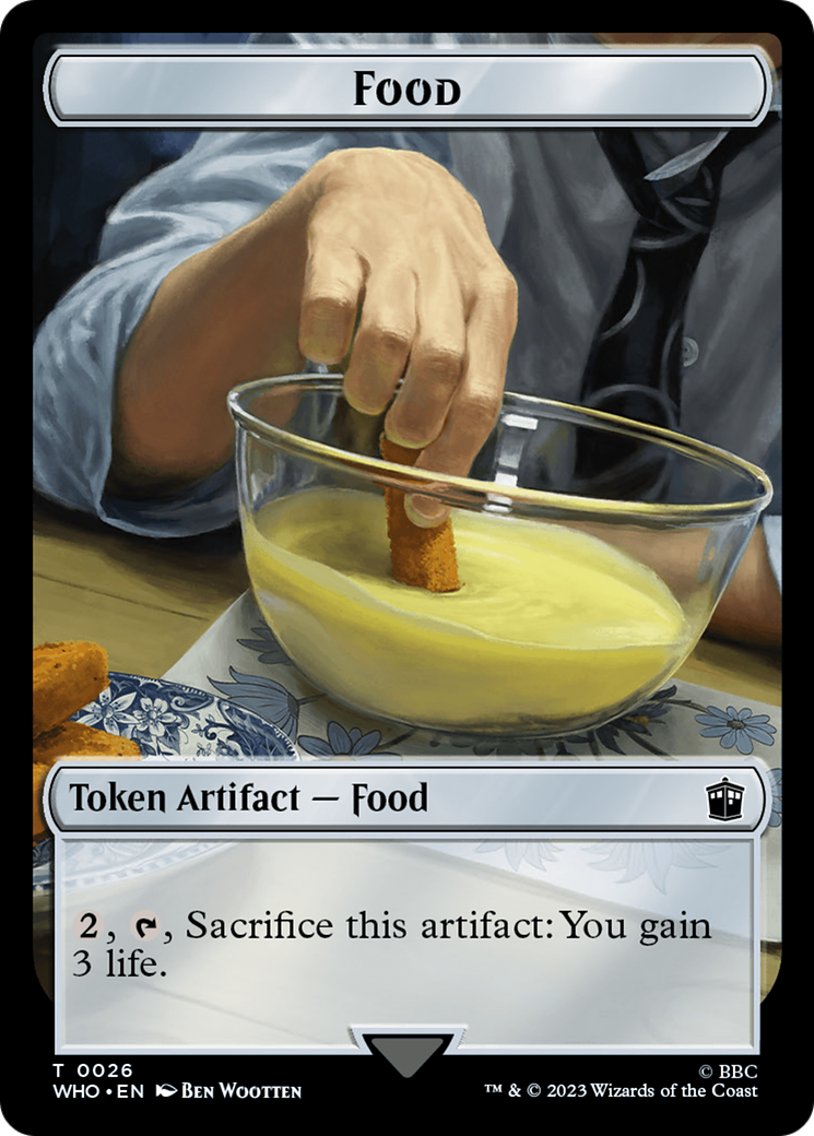 Dalek // Food (0026) Double-Sided Token [Doctor Who Tokens] | Game Master's Emporium (The New GME)