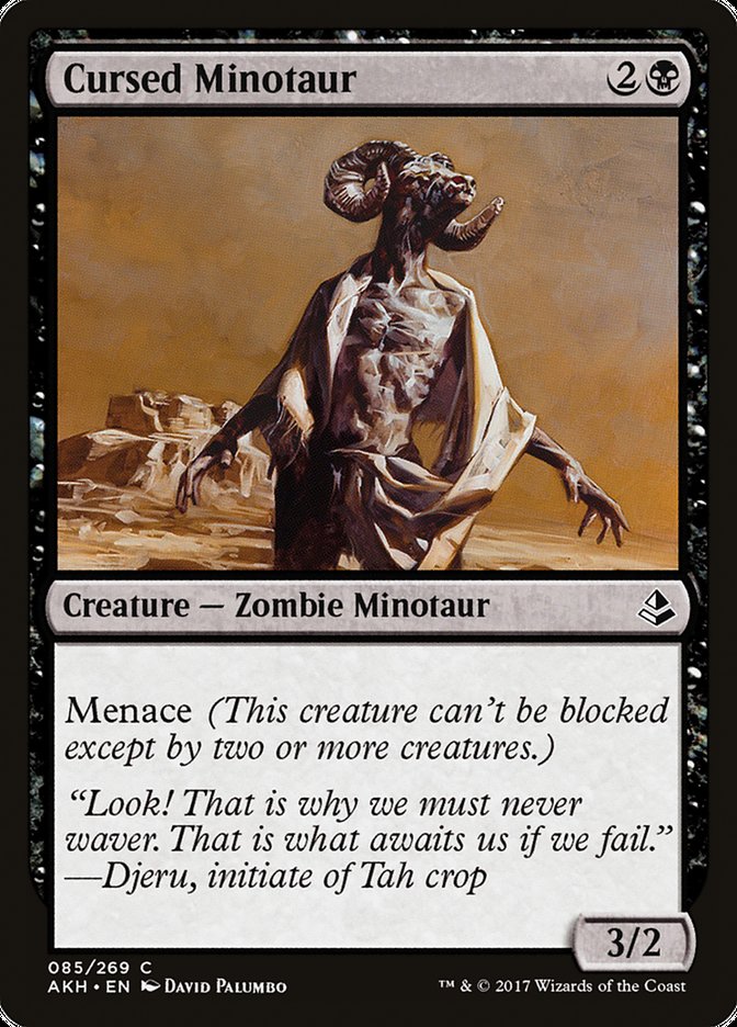 Cursed Minotaur [Amonkhet] | Game Master's Emporium (The New GME)