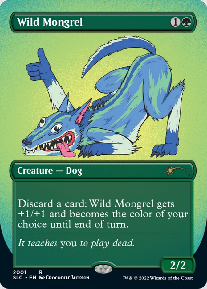 Wild Mongrel (Borderless) [Secret Lair Countdown Kit] | Game Master's Emporium (The New GME)