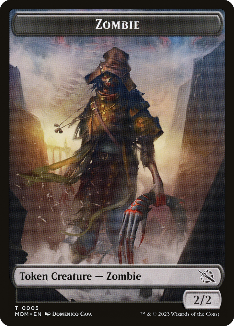 Elemental (02) // Zombie Double-Sided Token [March of the Machine Tokens] | Game Master's Emporium (The New GME)