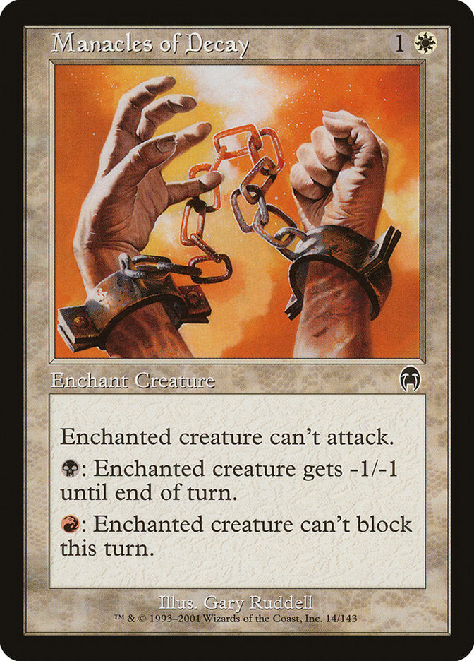 Manacles of Decay [Apocalypse] | Game Master's Emporium (The New GME)