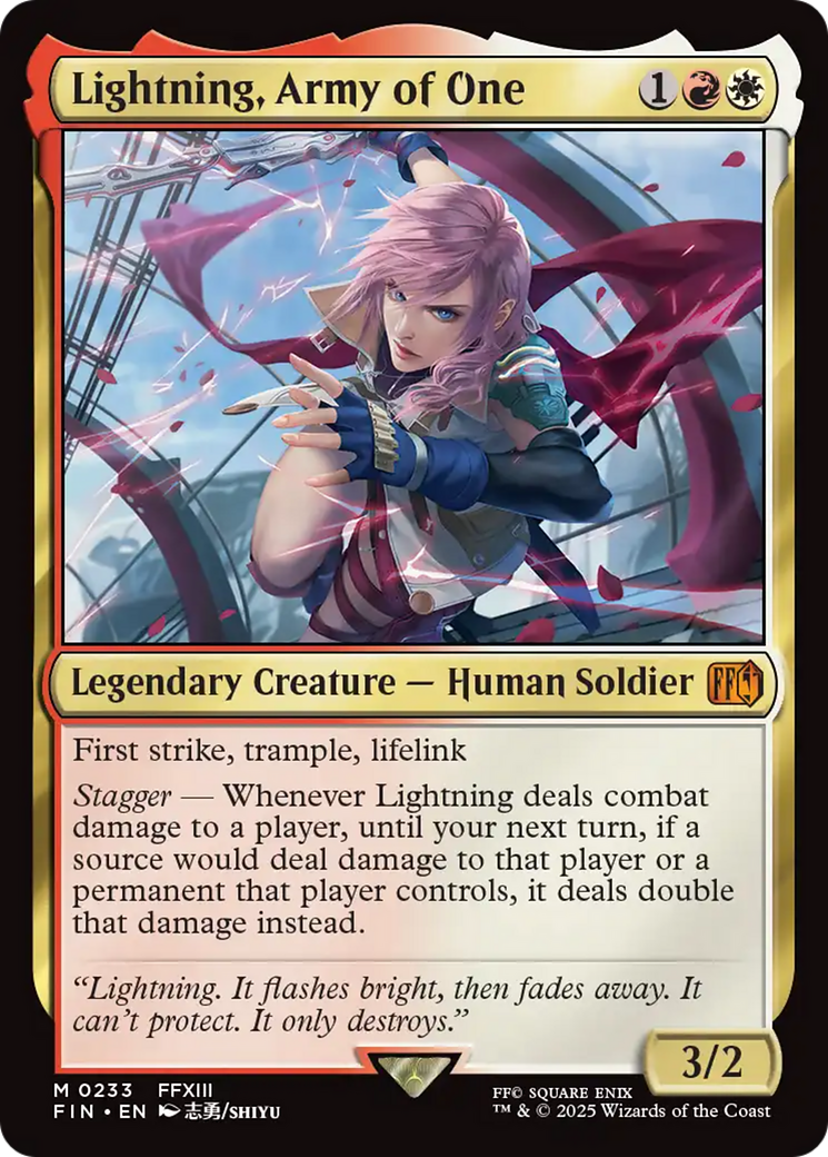 Lightning, Army of One [FINAL FANTASY] | Game Master's Emporium (The New GME)