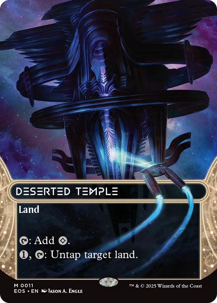 Deserted Temple (0011) (Borderless) [Edge of Eternities: Stellar Sights] | Game Master's Emporium (The New GME)