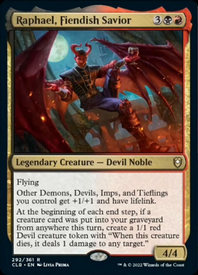 Raphael, Fiendish Savior [Commander Legends: Battle for Baldur's Gate] | Game Master's Emporium (The New GME)