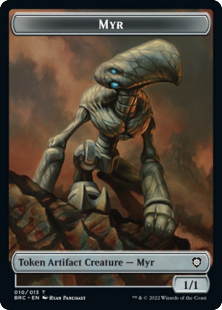 Myr // Thopter (010) Double-Sided Token [The Brothers' War Commander Tokens] | Game Master's Emporium (The New GME)