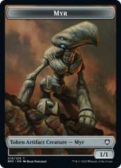 Myr // Thopter (010) Double-Sided Token [The Brothers' War Commander Tokens] | Game Master's Emporium (The New GME)
