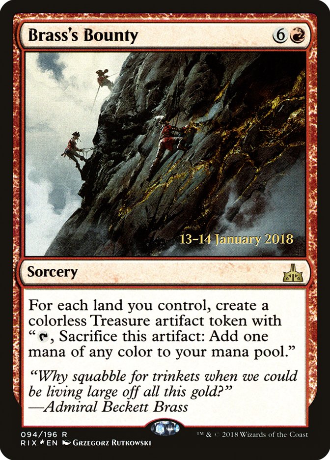 Brass's Bounty [Rivals of Ixalan Prerelease Promos] | Game Master's Emporium (The New GME)