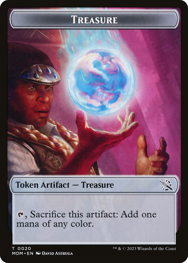 Treasure (20) // Dinosaur Double-Sided Token [March of the Machine Tokens] | Game Master's Emporium (The New GME)