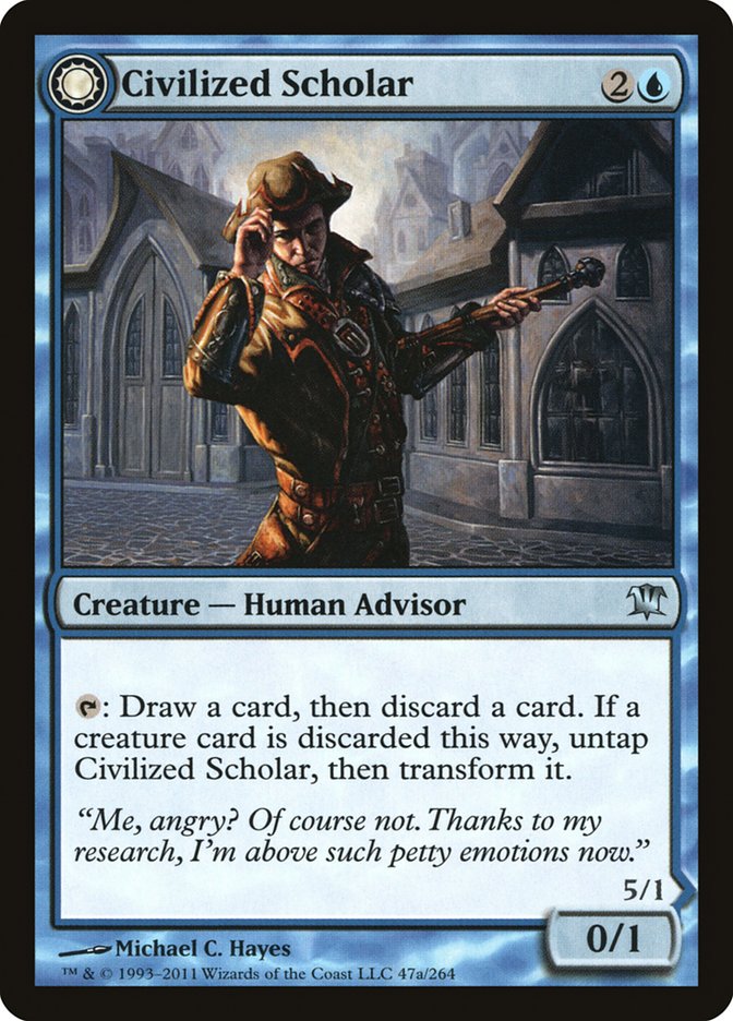 Civilized Scholar // Homicidal Brute [Innistrad] | Game Master's Emporium (The New GME)