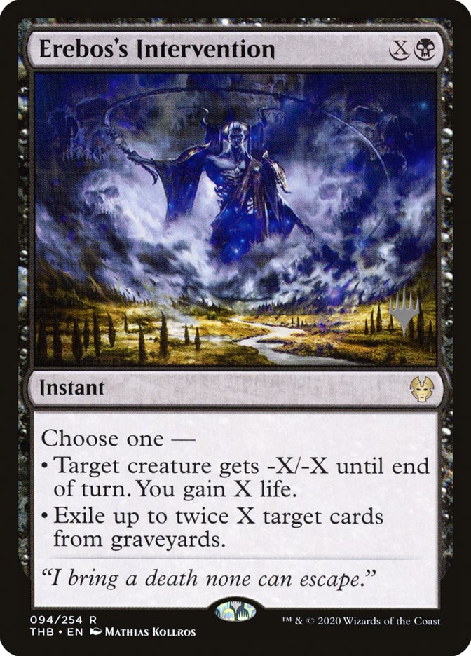 Erebos's Intervention (Promo Pack) [Theros Beyond Death Promos] | Game Master's Emporium (The New GME)