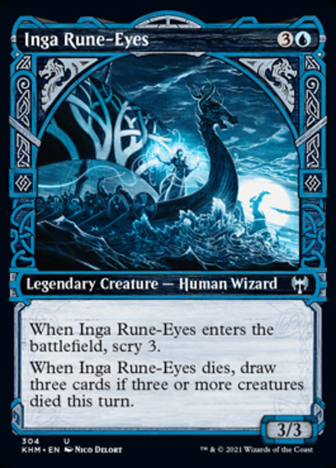 Inga Rune-Eyes (Showcase) [Kaldheim] | Game Master's Emporium (The New GME)