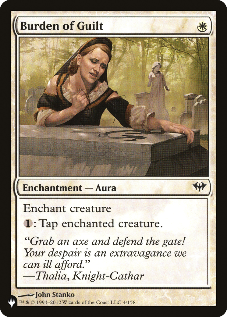 Burden of Guilt [The List] | Game Master's Emporium (The New GME)