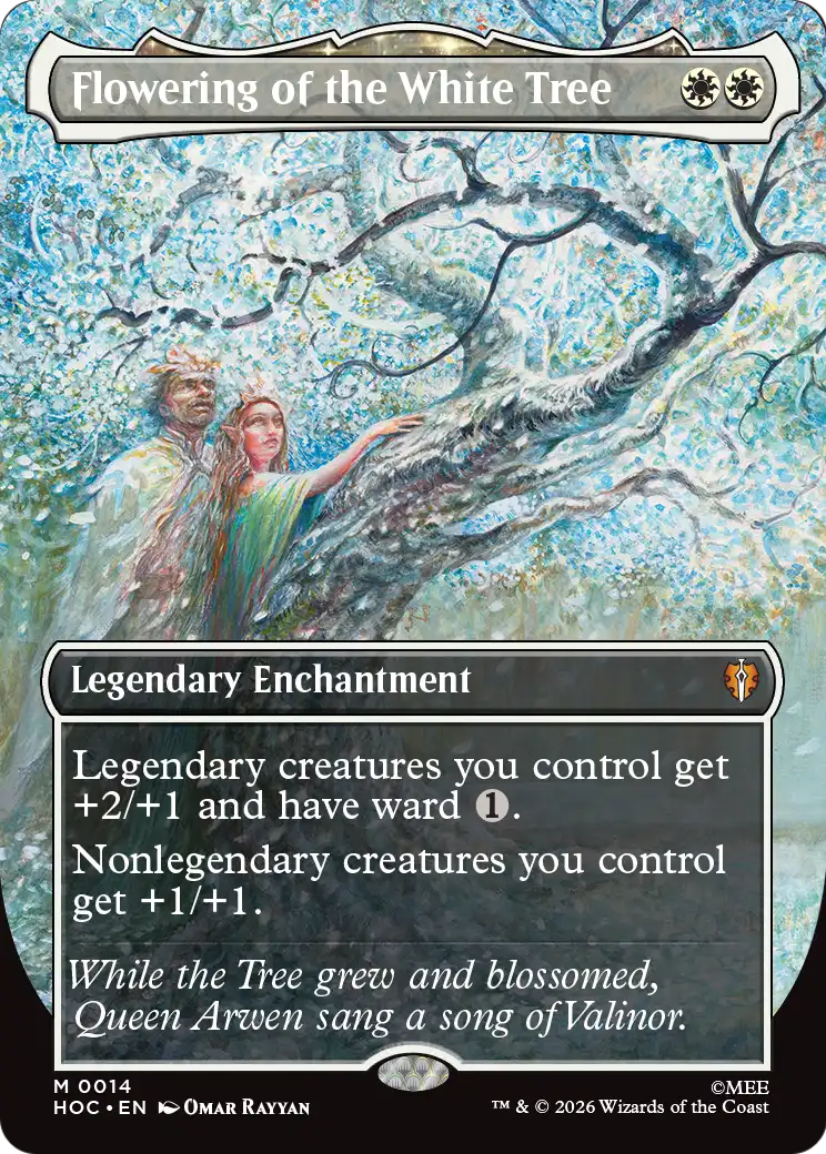 Flowering of the White Tree (Borderless) [The Hobbit: Eternal-Legal] | Game Master's Emporium (The New GME)